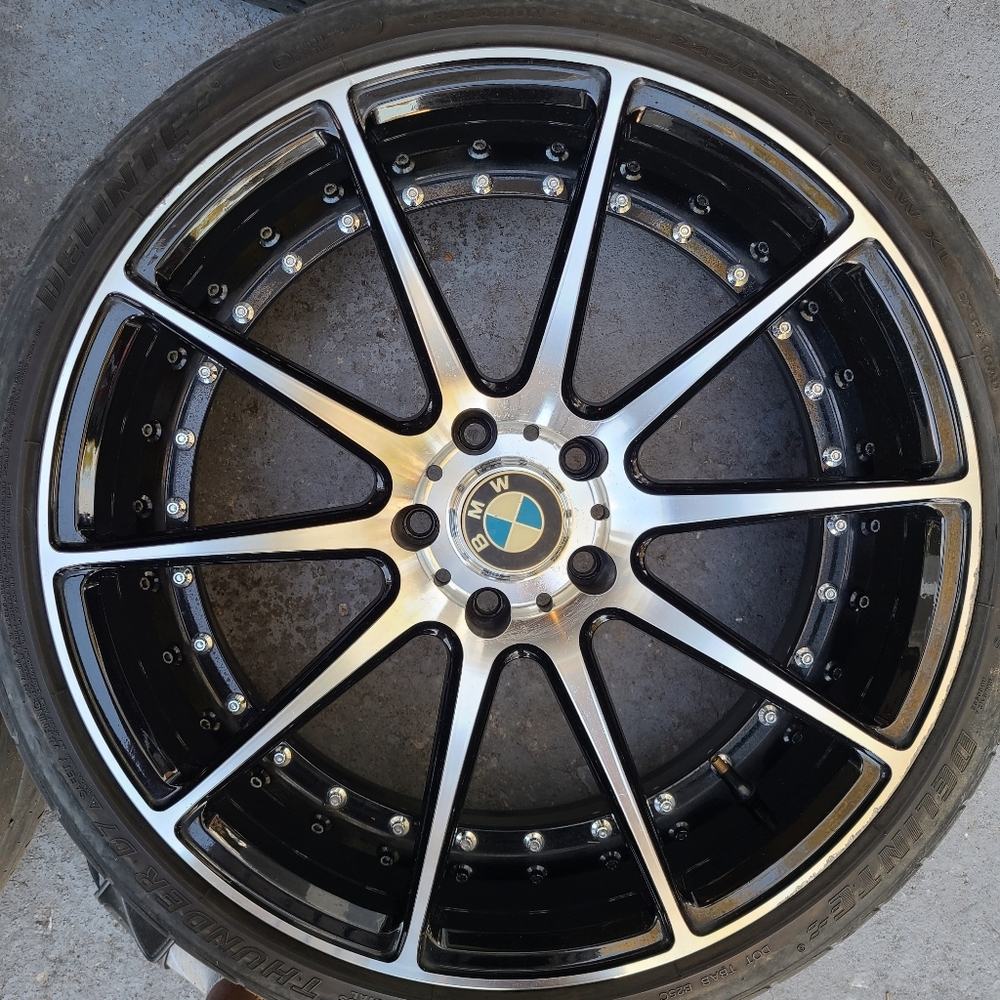 20" rims & tires.legacy designed for BMW 5 series.